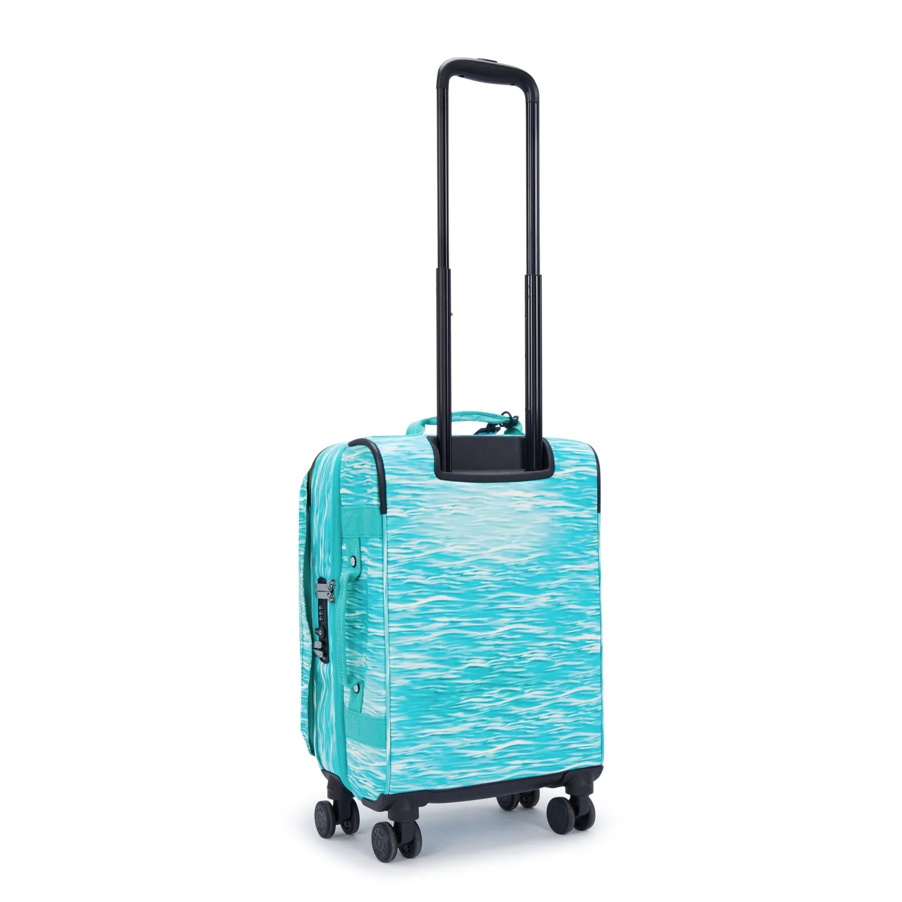Kipling Spontaneous Small Printed Rolling Luggage - Aqua Pool