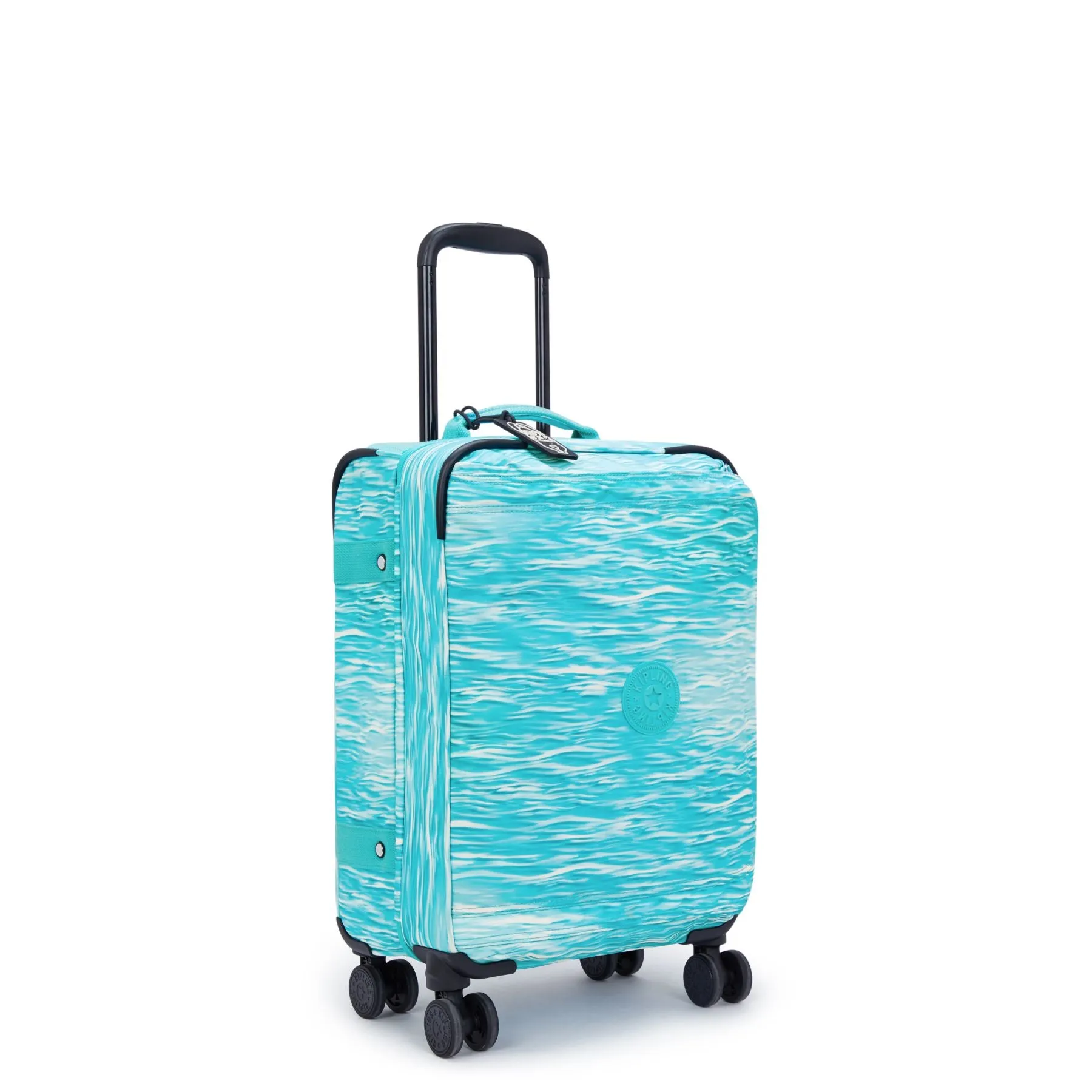 Kipling Spontaneous Small Printed Rolling Luggage - Aqua Pool