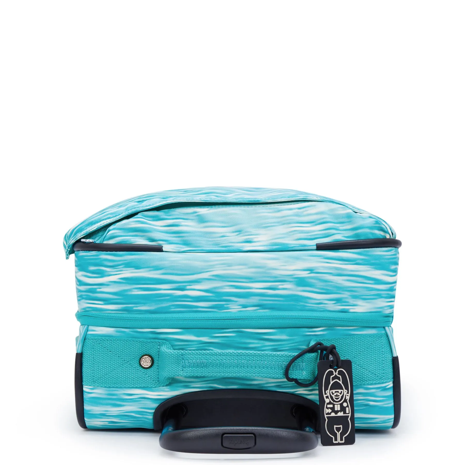 Kipling Spontaneous Small Printed Rolling Luggage - Aqua Pool