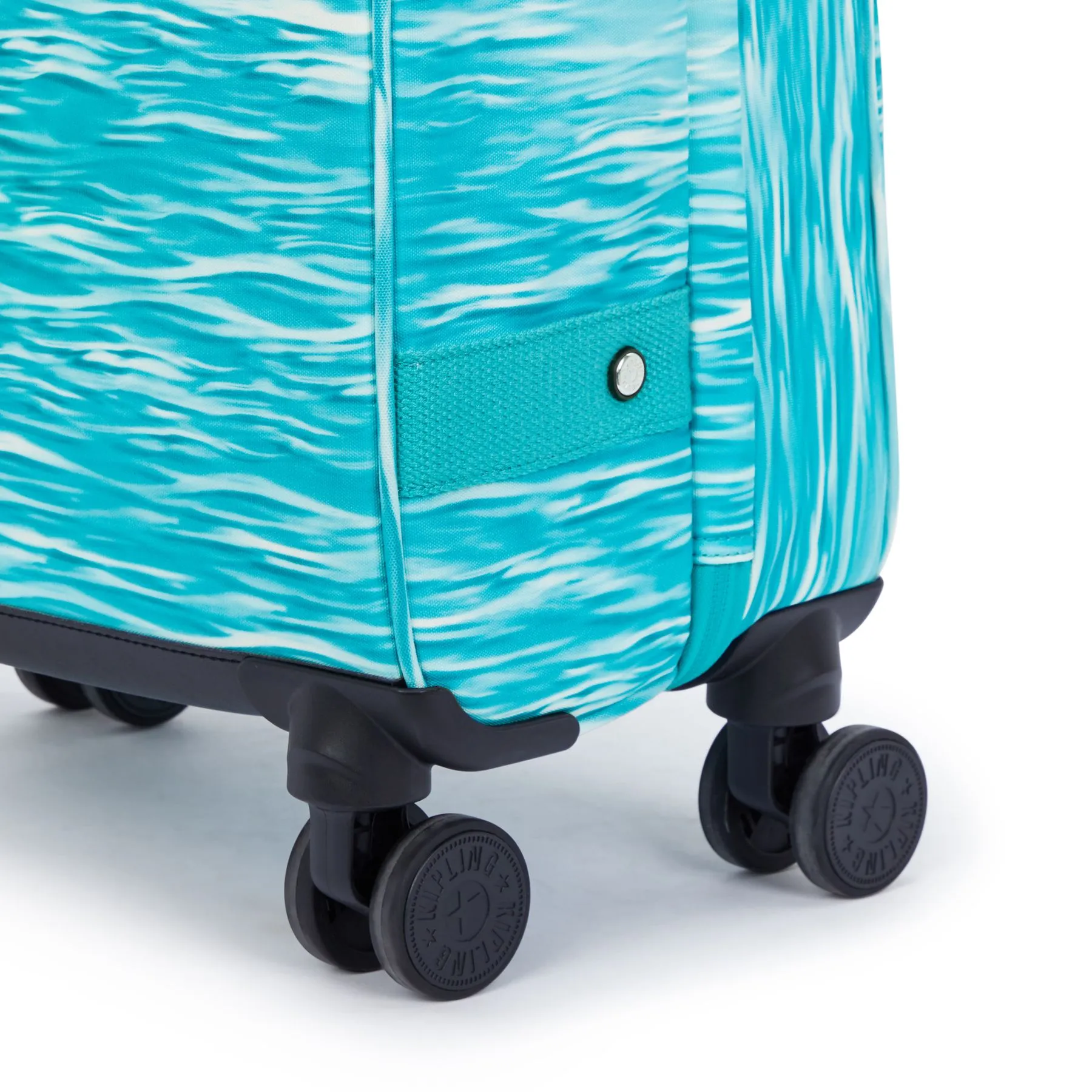 Kipling Spontaneous Small Printed Rolling Luggage - Aqua Pool